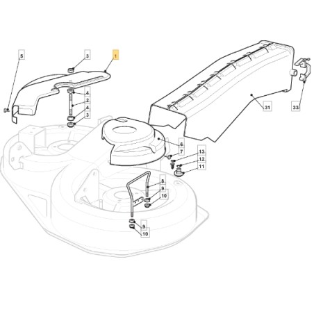 Carter protezione cinghia DX trattorino tagliaerba ORIGINALE STIGA 325060111/0 | NewgardenParts.com