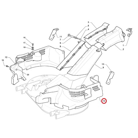 Carter protezione cinghia sx ORIGINALE STIGA trattorino tagliaerba 325060169/0 | NewgardenParts.com