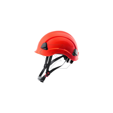 Casco de seguridad rojo con correa para la barbilla R342558 | NewgardenParts.com