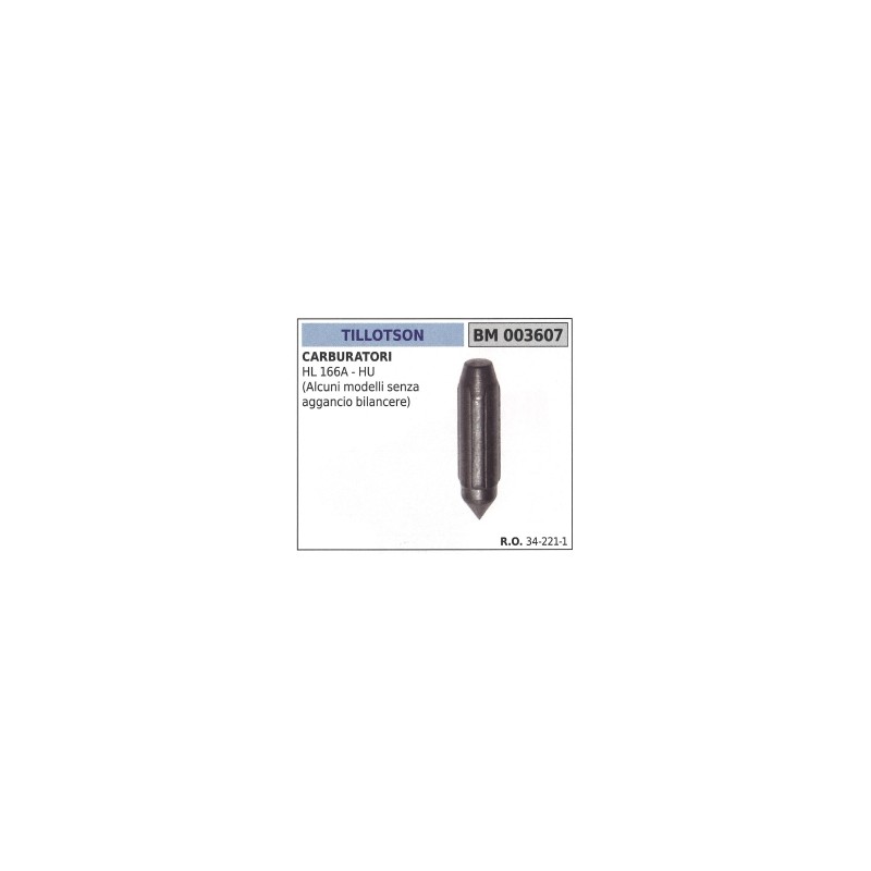 Spillo carburatore TILLOTSON HL166A - HU  motosega 34-221-1