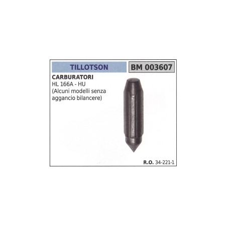 Spillo carburatore TILLOTSON HL166A - HU motosega 34-221-1 | NewgardenParts.com