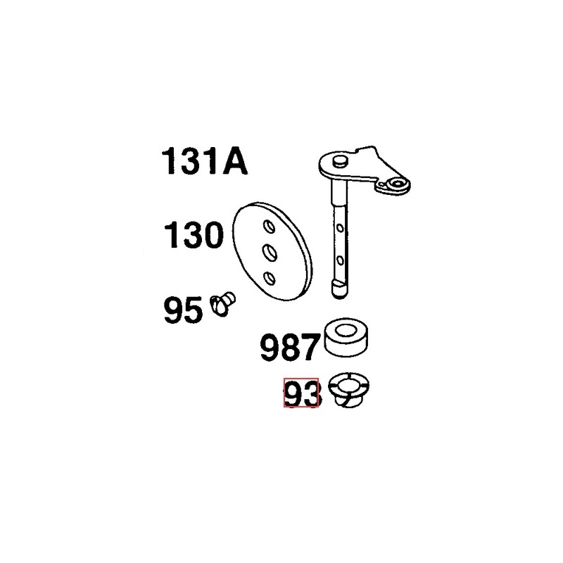 Goupille de moteur de tondeuse à gazon BRIGGS & STRATTON d'origine 494383