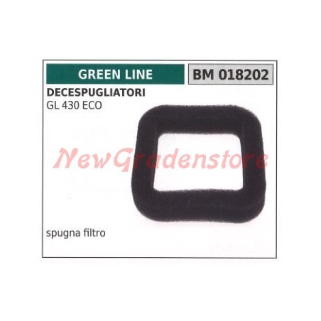 Spugna filtro aria GREEN LINE decespugliatore GL 430 ECO 018202 | NewgardenParts.com