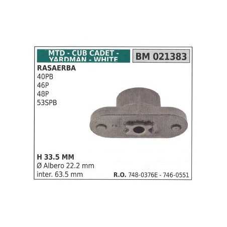 Supporto mozzo portalama rasaerba tagliaerba 40PB 46P 48P MTD 748-0376 | NewgardenParts.com