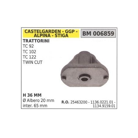 Supporto mozzo portalama rasaerba tagliaerba TC 92 102 122 006859 | NewgardenParts.com