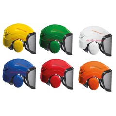 Casco di protezione integrale forestale PROTOS integral arborist COLORE ROSSO | NewgardenParts.com