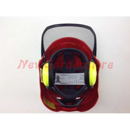 PROTOS Casque de protection intégrale pour arboriste COULEUR ROUGE