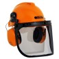 Casco protettivo con visiera in rete e cuffie 3155012 originale Oleomac Efco