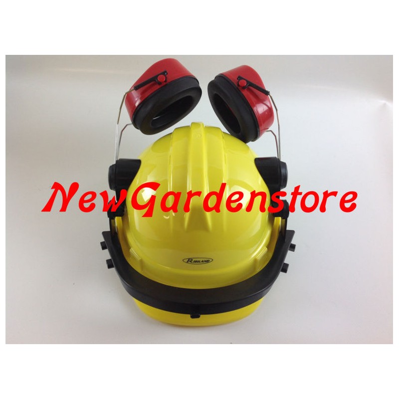 Casco protezione cuffia visiera 3679 attrezzatura giardino decespugliatore