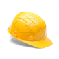 Casque de sécurité diélectrique jaune R341405 Casque de sécurité diélectrique jaune R341405