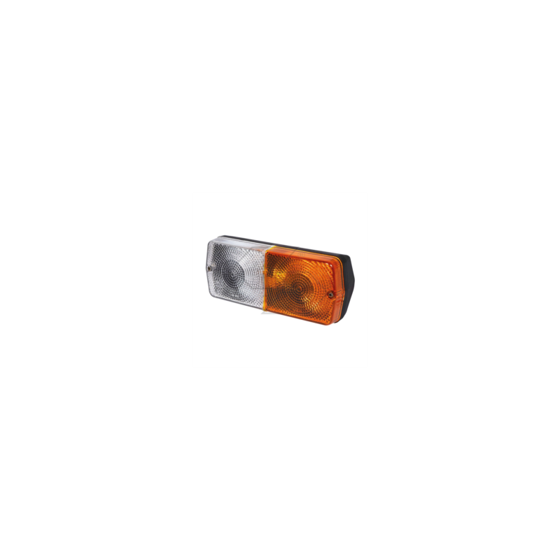 Left front headlight with 28° inclined base with 2 lights A28507