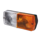 Left front headlight with 28° inclined base with 2 lights A28507