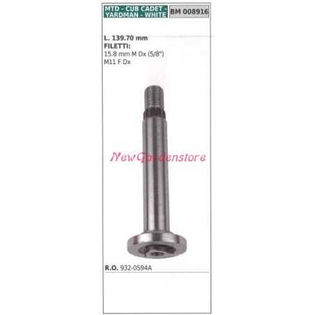 MTD 008916 Lawn tractor mower mower blade holder hub shaft | NewgardenParts.com