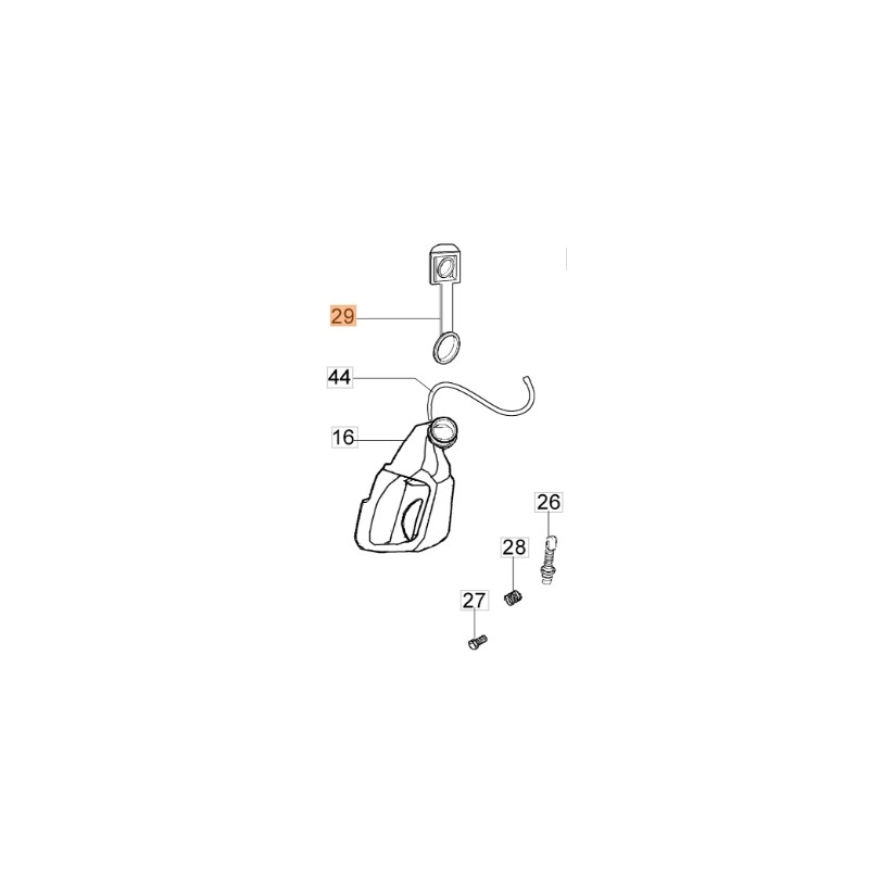 Bouchon d'huile pour scie électrique OM1800E OM2000E 51020026R OLEOMAC