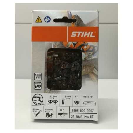 Cadena Pro Rapid Micro 67 eslabones longitud 40cm ORIGINAL STIHL 36950000067 | NewgardenParts.com