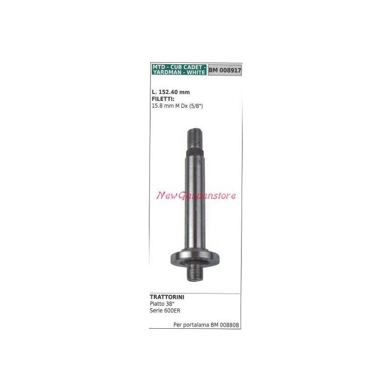 38" MTD 008917 38" flat lawn tractor mower blade holder hub shaft