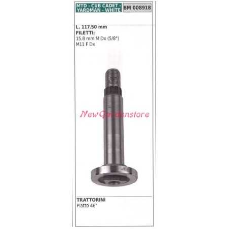 MTD 008918 46" MTD 008918 Flat lawn tractor mower blade holder hub shaft | NewgardenParts.com