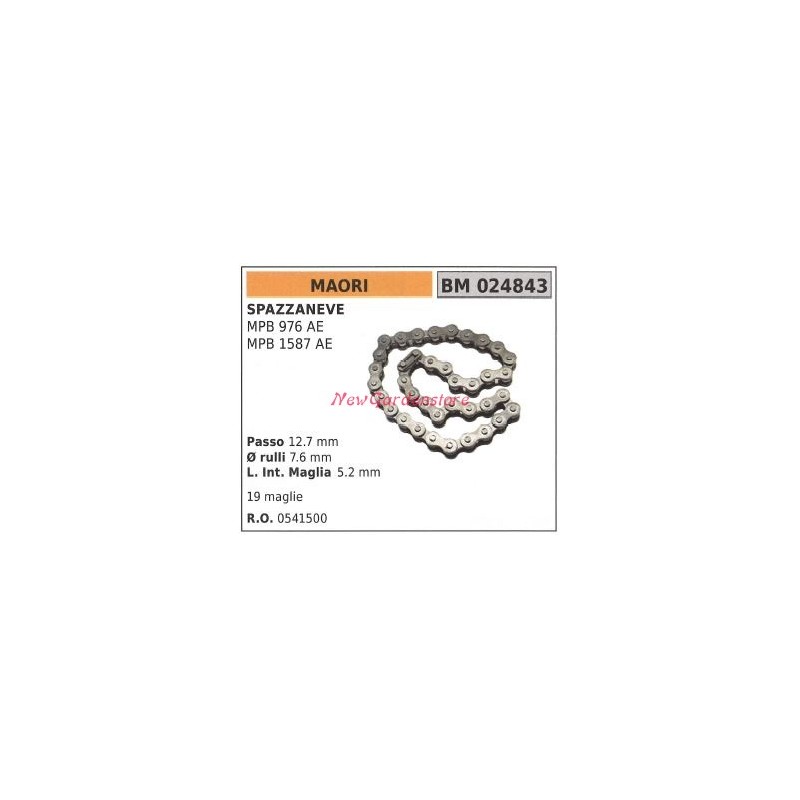 MAORI snowplough transmission drive chain MPB 976 AE 024843