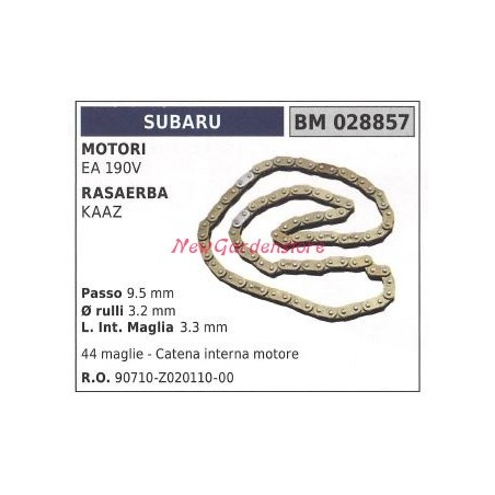 Catena traino trasmissione SUBARU trattorino rasaerba tosaerba tagliaerba 028857 | NewgardenParts.com