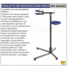 Cavalletto per decespugliatori POPEYE morsa rivestita in gomma regolabile a 360° | NewgardenParts.com