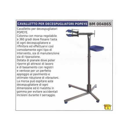 POPEYE brushcutter stand 360° adjustable rubber-coated vice | NewgardenParts.com