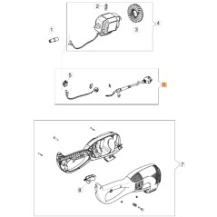 Cavi trimmer elettrico modelli TR111E ORIGINALE EMAK 60020121A | NewgardenParts.com