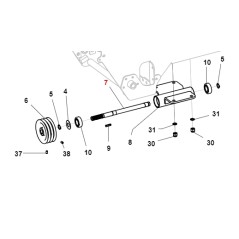 Albero PDP TURBOZ ORIGINALE GIANNI FERRARI 01.40.40.0008 | NewgardenParts.com