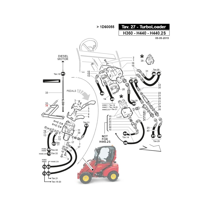 ORIGINAL GIANNI FERRARI arbre de transmission pour tracteur 01.40.20.0301