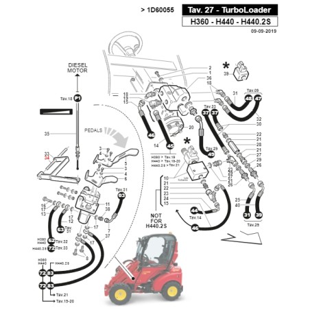 Albero pedali avanzamento trattorino ORIGINALE GIANNI FERRARI 01.40.20.0301 | NewgardenParts.com