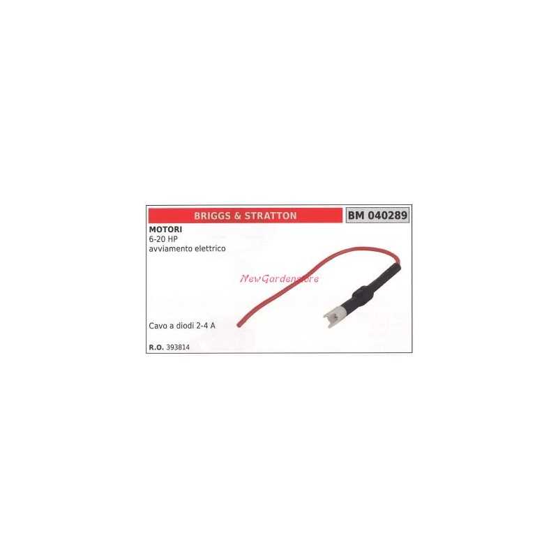 BRIGGS&STRATTON diode cable 2-4 A BRIGGS&STRATTON motor 6-20 hp electric start 040289