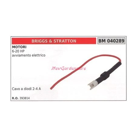 Cavo a diodi 2-4 A BRIGGS&STRATTON motore 6-20 hp avviamento elettrico 040289 | NewgardenParts.com