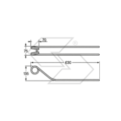 Spring for KRONE A14240 rakes | NewgardenParts.com