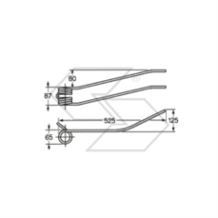 Spring for SLAM 3-coil rakes A14248 | NewgardenParts.com