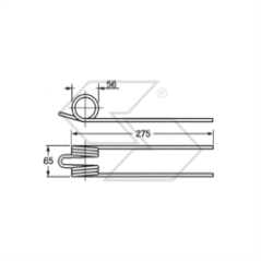 Spring for BITTANTE MARIO A14132 rakes | NewgardenParts.com
