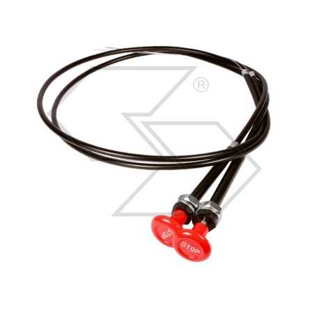 Engine stop lever with piano wire Ø 1 mm length 1200 mm sheath Ø 6 mm | NewgardenParts.com
