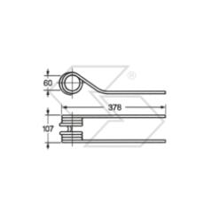 Muelle giratorio gris FAHR A14604 | NewgardenParts.com