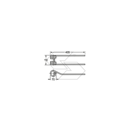 Muelle para andador GALFRÈ Ref. original 67/46 A14608 | NewgardenParts.com