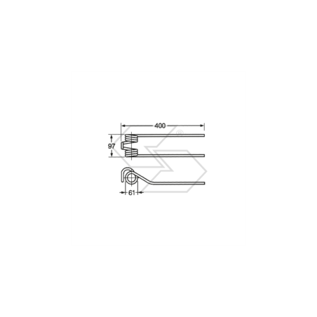 Muelle para andador GALFRÈ Mod. AG280 A14607 | NewgardenParts.com