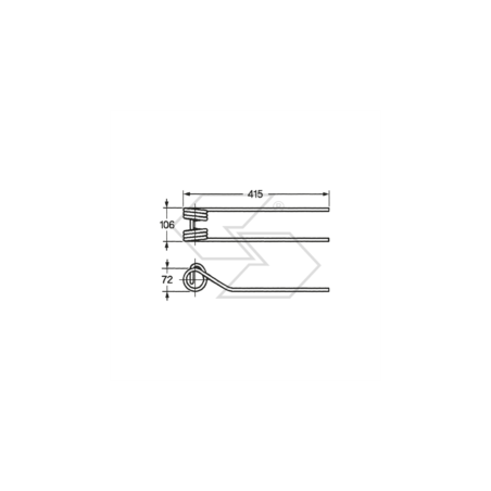 Muelle para pivote KRONE SIP-SLOVENIA A14612 | NewgardenParts.com