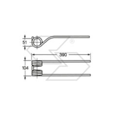 Ressort pour pivot FELLA A14606 | NewgardenParts.com