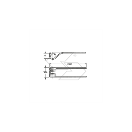 Muelle para pivote FELLA A14606 | NewgardenParts.com