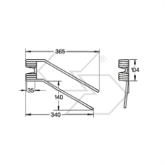 Molla per girello GALFRÈ DX 1° serie A14168 | NewgardenParts.com