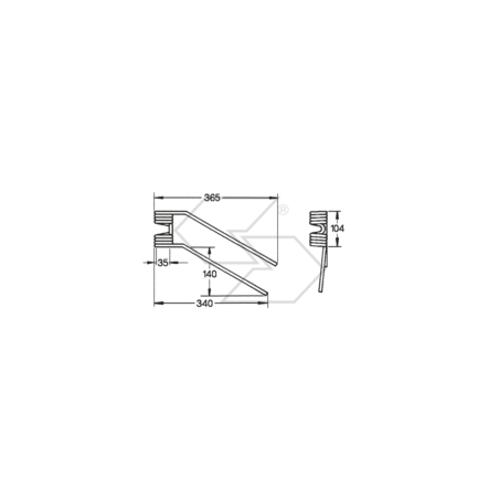 Muelle para pivote GALFRÈ DX de primera serie A14168 | NewgardenParts.com