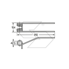 Muelle para andador GALFRÈ Mod. GTS A14620 | NewgardenParts.com
