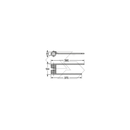Muelle para pivote KRONE DX A14609 | NewgardenParts.com