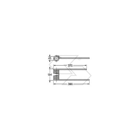 Muelle para pivote KRONE SX A14610 | NewgardenParts.com