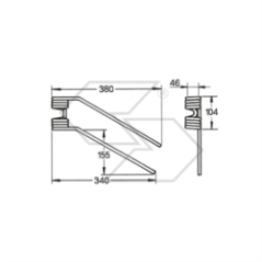 Spring for LINCE DX swivel, old type A14166 | NewgardenParts.com