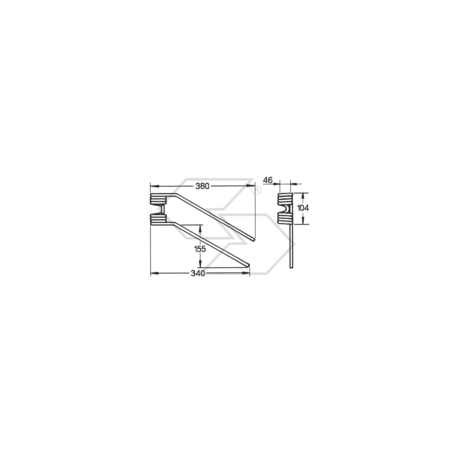 Muelle para pivote LINCE DX, modelo antiguo A14166 | NewgardenParts.com