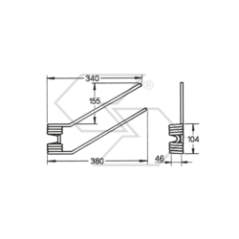 Spring for LINCE SX swivel, old type A14167 | NewgardenParts.com