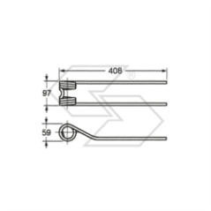 Muelle giratorio SLAM, tipo estrecho A14163 | NewgardenParts.com